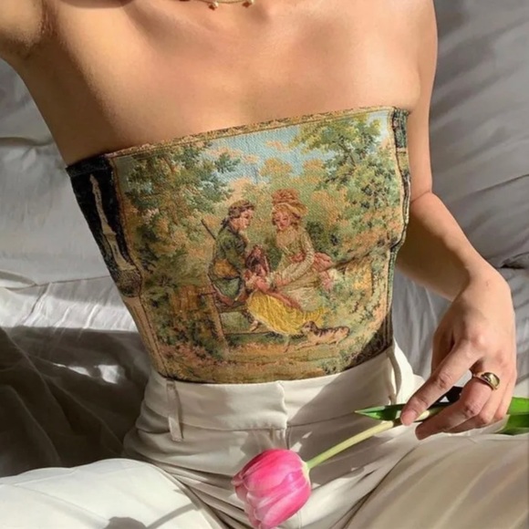 YesStyle Tops - NWT Painting corset xs